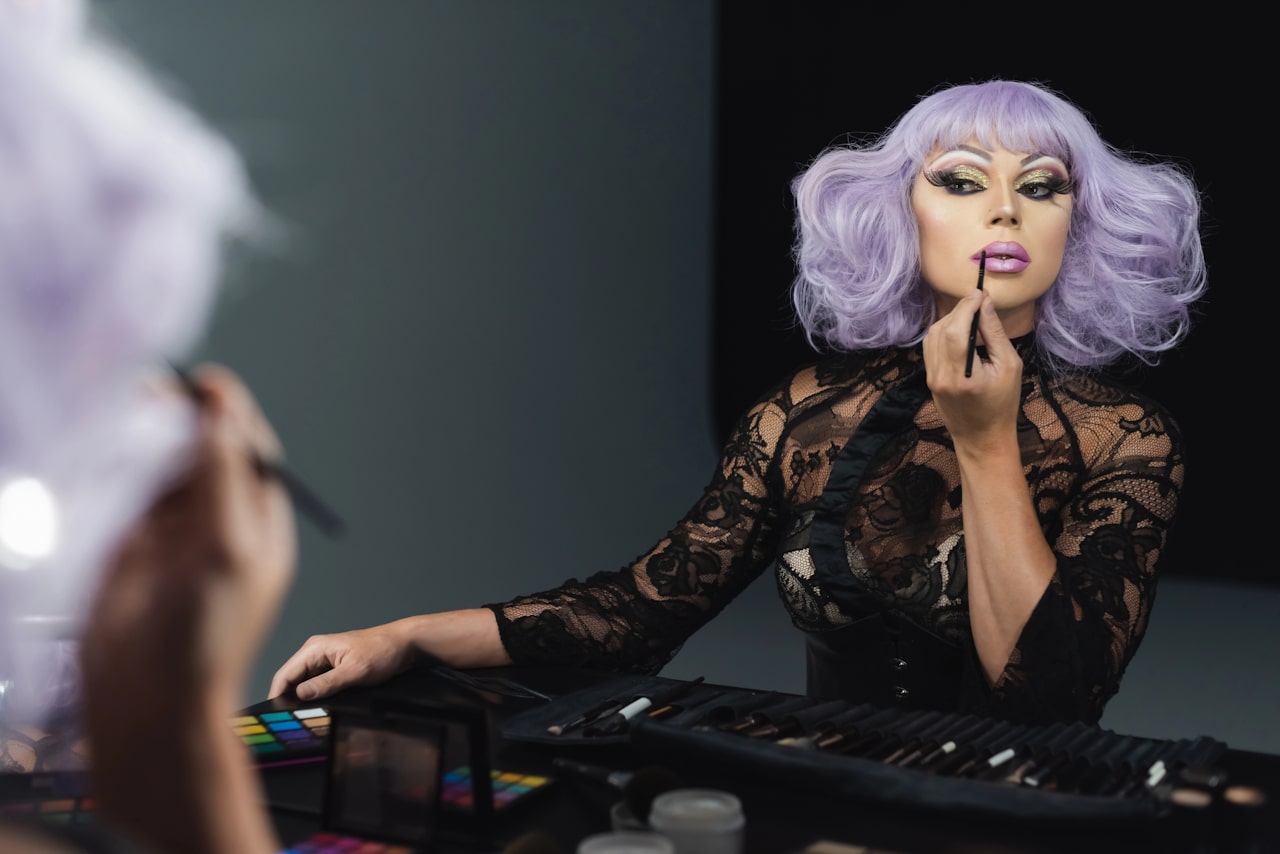 Fierce Beauty Putting on makeup